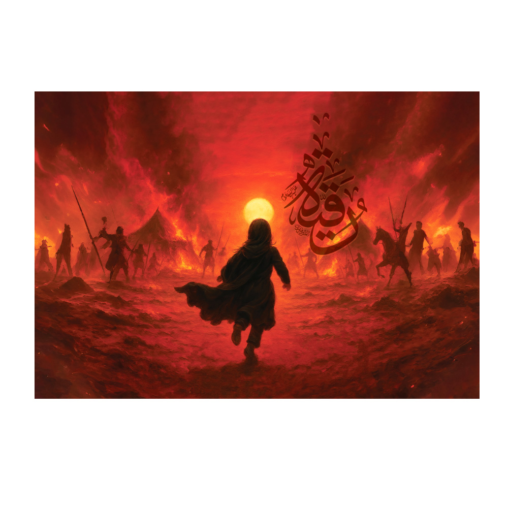 کتیبه مخمل حضرت رقیه خاتون  کد 405M034